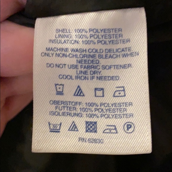 Lands End Black Packable Coat Quilted Small S EUC - Picture 6 of 8